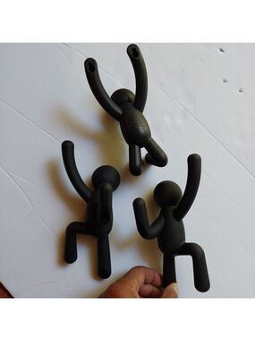 Umbra Buddy Wall Hook Trio (Black)